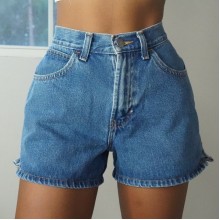 women's high waist denim shorts HF0305-02-03