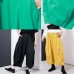 2019 summr yellow women red cotton harem pants